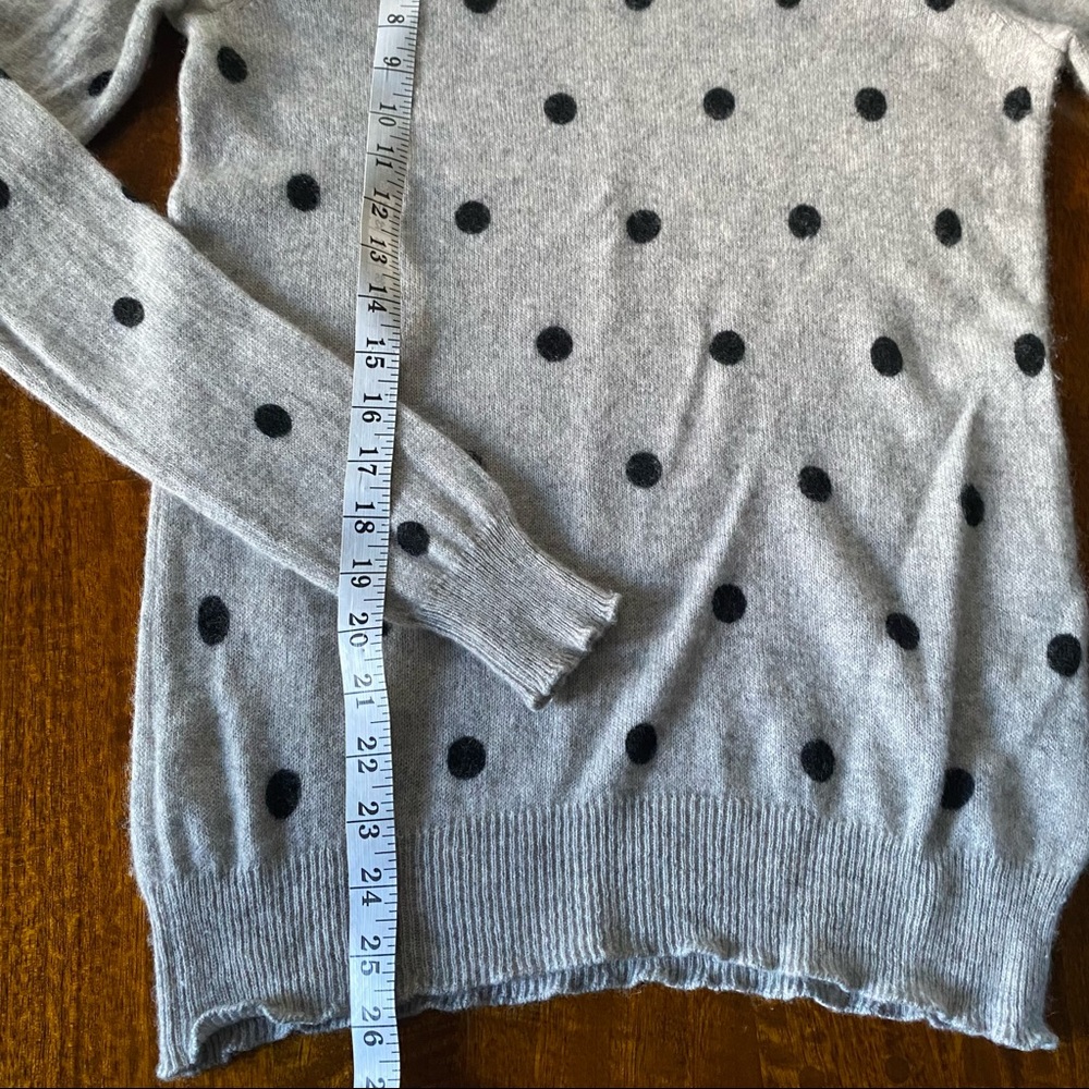 Cynthia Rowley Polka Dot Cashmere Sweater - Picture 6 of 7